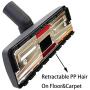 EZ SPARES 1 1/4 inch 32mm Universal Vacuum Cleaner Euro Floor Brush Head Brush Attachment For Floor and Carpet Combo Tool New Designed to Fit Hoover, Eureka, Rainbow,Kenmore,Shop VAC