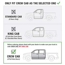 MaxMate Compatible with 2004-2015, 2017-2021 Nissan Titan Crew Cab; 2016-2021 Titan XD Crew Cab Stainless Steel 3'' Side Step Rails Nerf Bars Running Boards