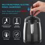Electric Pencil Sharpener, Durable Helical Blade to Fast Sharpen, Auto Stop for No.2/Colored Pencils(6-8mm), USB/Battery Operated in School Classroom/Office/Home(USB Cable and Ac adapter Included)