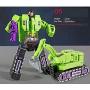 WEIJIANG GT Engineering Devastator Green Combiner 6 in 1 27CM Alloy Metal Toys Action Figure Car Truck Bucket Loader Model Gift for Kids Boys (Green)
