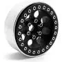 RCLIONS Aluminum Metal 1.9inch Beadlock Wheels Rims for Axial SCX10 D90 TRX4 1/10 Crawler Car-Pack of 4 (Black)