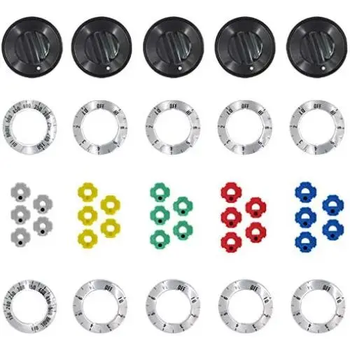Electric Range Burner Knob Kit KN002 RKE Universal Electric Range Oven Knob Handle Kit Compatible with Whirlpool Gas Stove by AMI PARTS - Replace TJKN002&RK103. Electric Range Burner Knob Kit KN002 RKE Universal Electric Range Oven Knob Handle Kit Compatible with Whirlpool Gas Stove by AMI PARTS - Replace TJKN002&RK103.