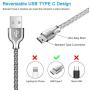 USB Type C Cable,Fantany Durable Metal USB A to C Charging Cable&Sync Compatible with Galaxy S10,S9,S9+,S8,S8+,Note 8,9,LG V40,50 G7,8, Pixel 2,3,HTC 10,Nexus 5X/6P, 3.3Feet,1Pack (Silver, 3.3ft)