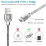 USB Type C Cable,Fantany Durable Metal USB A to C Charging Cable&Sync Compatible with Galaxy S10,S9,S9+,S8,S8+,Note 8,9,LG V40,50 G7,8, Pixel 2,3,HTC 10,Nexus 5X/6P, 3.3Feet,1Pack (Silver, 3.3ft)