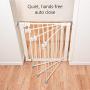 Safety 1st Easy Install Auto-Close Baby Gate with Pressure Mount Fastening, White