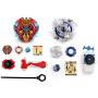 Elfnico Bey Battle Burst 2 in 1 Metal Fusion Battling Tops with 4D Launcher Grip Battle Set Packed in Storage Case