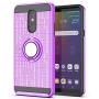 YmhxcY Compatible for LG Stylo 5 / LG Stylo 5 Plus/LG Stylo 5V / LG Stylo 5X Case,360 Degree Rotating Ring & Bracket Dual Layer Shock Bumper Cover for LG Stylo 5-ZH Purple