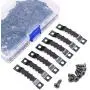 120 Pcs Sawtooth Picture Frame Hanging Hangers Double Hole with Screws, for Home Decoration Creative Picture Frame Hanging (Black) 120 Pcs Sawtooth Picture Frame Hanging Hangers Double Hole with Screws, for Home Decoration Creative Picture Frame Hanging (Black)
