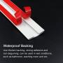 Under Door Draft Stopper,Self-Adhesive Silicone Door Bottom Seal Strip Door Gap Blocker Excluder,39''((White) …