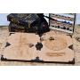 Wood Dungeon Masters DM Screen DIY Assemble Laser Carved Dragon and Flamel Cross Decorated with Antique Bronze Rivets 3-Panel with Metal Clips - D&D, Tabletop RPG Accessory for Game Master