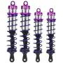 Alomejor 1/8 RC Car Metal Oil Pressure Adjustable 2pcs Front Shock Damper + 2pcs Rear Shock Damper(Purple) Alomejor 1/8 RC Car Metal Oil Pressure Adjustable 2pcs Front Shock Damper + 2pcs Rear Shock Damper(Purple)