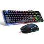 Gaming Keyboard and Mouse Combo, K1 LED Rainbow Backlit Keyboard with 104 Key Computer PC Gaming Keyboard for PC/Laptop