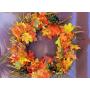 KBHOME 5 Pieces Metal Wire Wreath Frame Black Ring for Christmas Decoration Door Craft
