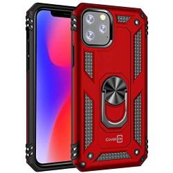 CoverON Metal Ring Holder Kickstand Resistor Series for iPhone 11 Pro Max Case (2019), Red