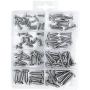 T.K.Excellent Sheet Metal Screw Oval and Pan Head 304 Stainless Steel #6 to #12 Assortment Kit,79 Pcs