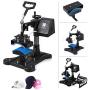VEVOR Heat Press 12X15 Inch Heat Press Machine 8 in 1 Digital Multifunctional Sublimation Swing Away Heat Press 360 Degree Rotation Heat Press Machine for T Shirts Hat Mug Cap Plate