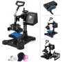 VEVOR Heat Press 12X15 Inch Heat Press Machine 8 in 1 Digital Multifunctional Sublimation Swing Away Heat Press 360 Degree Rotation Heat Press Machine for T Shirts Hat Mug Cap Plate