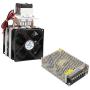 DC 12V 5A Semiconductor Refrigerator Thermoelectric Cooler Thermoelectric Peltier DIY Mini Fridge with Fan(#2:Cooler+Power Supply)