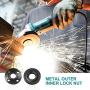 Lenink Grinder Outer Lock Flange Nut,Grinder Nut Compatible with Black & Decker Dewalt Milwaukee Makita 193465-4 Bosch Ryobi,Grinder Wrench Spanner + Metal Outer Inner Lock Nut Kit(5 pcs) Lenink Grinder Outer Lock Flange Nut,Grinder Nut Compatible with Black & Decker Dewalt Milwaukee Makita 193465-4 Bosch Ryobi,Grinder Wrench Spanner + Metal Outer Inner Lock Nut Kit(5 pcs)
