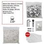 Button Maker, 58mm, Button Maker Machine, 2-1/4 Inch, Red with 200 PCS Button Parts and Circle Cutter (2-1/4inch)