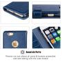 OCASE iPhone 6S Case [Free Screen Protector Included] Leather Wallet Flip Case for iPhone 6 / 6S Devices 4.7 Inch - Blue