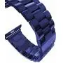 HUANLONG Compatible with Apple Watch Band, Solid Stainless Steel Metal Replacement Watchband Bracelet with Compatible with iWatch Series 1/2/3/4/5(Blue 38mm)