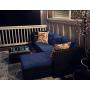 PHI VILLA Outdoor Sectional Rattan Sofa - Wicker Patio Furniture Set (Blue)