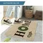 Artoid Mode Home Quote Boxwood Wreath Decorative Doormat, Holiday Farmhouse Low-Profile Floor Mat Switch Mat for Indoor Outdoor 17 x 29 Inch Artoid Mode Home Quote Boxwood Wreath Decorative Doormat, Holiday Farmhouse Low-Profile Floor Mat Switch Mat for Indoor Outdoor 17 x 29 Inch