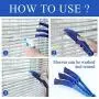 HIWARE Window Blind Cleaner Duster Brush with 5 Microfiber Sleeves - Blind Cleaner Tools for Window Shutters Blind Air Conditioner Jalousie Dust HIWARE Window Blind Cleaner Duster Brush with 5 Microfiber Sleeves - Blind Cleaner Tools for Window Shutters Blind Air Conditioner Jalousie Dust