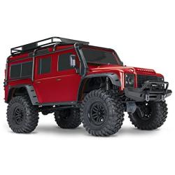 Traxxas 1/10 Scale TRX-4 Scale and Trail Crawler with 2.4GHz TQi Radio, Red