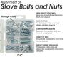Bolts, Nuts, and Washer Assortment Kit, 108 Pieces