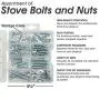 Bolts, Nuts, and Washer Assortment Kit, 108 Pieces