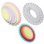 4 Sets / 27 PCS Metal Cutting Dies Stencil for Card Making Scrapbooking DIY Album Paper, TuNan Carbon Steel Template Molds, Embossing Tool for Envelope Gift Box - Flowers, Leaves, Circle, Oval