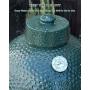 KAMaster Ceramic Damper Top for Medium Large and XLarge Big Green Egg,Dual Function Ceramic Grill Top Damper,Kamado Accessories Charcoal Grill Top Parts Replacement for Easy Grasp and Anti-Hot