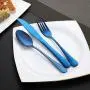 Devico Portable Utensils, Travel Camping Cutlery Set, 8-Piece including Knife Fork Spoon Chopsticks Cleaning Brush Straws Portable Case, Stainless Steel Flatware set (8-piece Blue) Devico Portable Utensils, Travel Camping Cutlery Set, 8-Piece including Knife Fork Spoon Chopsticks Cleaning Brush Straws Portable Case, Stainless Steel Flatware set (8-piece Blue)