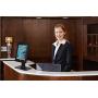 Mount-It! Anti-Theft Tablet Kiosk for iPad | Contact-Less iPad POS Stand | Rotating iPad Kiosk Mount | Locking iPad Tilt Stand for iPad 9.7 (MI-3771B)