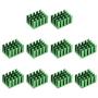 uxcell Electronic Radiators Heatsink for MOS GPU IC Chip Green 20 x 14 x 11 mm 10pcs