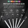 Glarks 150Pcs 6 Size Black Blind Rivets Assortment Kit, M2.4 M3.0 M3.2 M4 Aluminum Pop Rivets for Sheet Metal, Automotive, Railway, and Furnitures