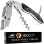 Waiters Corkscrew by HiCoup - Professional Ebony Wood All-in-one Corkscrew, Bottle Opener and Foil Cutter, the Favoured Wine Opener of Sommeliers, Waiters and Bartenders Waiters Corkscrew by HiCoup - Professional Ebony Wood All-in-one Corkscrew, Bottle Opener and Foil Cutter, the Favoured Wine Opener of Sommeliers, Waiters and Bartenders