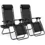 Best Choice Products Set of 2 Adjustable Steel Mesh Zero Gravity Lounge Chair Recliners w/Pillows and Cup Holder Trays, Black Best Choice Products Set of 2 Adjustable Steel Mesh Zero Gravity Lounge Chair Recliners w/Pillows and Cup Holder Trays, Black