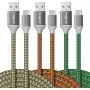 USB to USB C Cable (10ft), Fasgear 3 Pack Long Type C Cable Nylon Braided Fast Charging Compatible with Galaxy Note 8 9 S8/S9/S10/S10+, LG V20/G6 and More (Green/Gold/Orange) USB to USB C Cable (10ft), Fasgear 3 Pack Long Type C Cable Nylon Braided Fast Charging Compatible with Galaxy Note 8 9 S8/S9/S10/S10+, LG V20/G6 and More (Green/Gold/Orange)