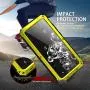 Simicoo Samsung Note 20 Ultra Metal Case with Screen Protector Military Rugged Heavy Duty Shockproof with Stand Camera Protector Full Cover case for Note 20 Ultra (Yellow)