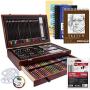 US Art Supply 162 Piece-Deluxe Mega Wood Box Art, Painting & Drawing Set that contains all the additional supplies you need to get started.