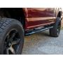 Ionic 5'' Black Steel Curved Nerf Bars (Fits) 2015-2018 Ford F150 and (Fits) 2017-Up Super Duty F250 F350 SuperCrew Cab Only Truck Side Steps (414309BP)
