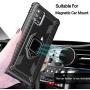 [5 items] Milomdoi 1 Case +2 pack HD Screen Protector +2 pack Camera Lens Protector for Samsung Galaxy A71 5G, [Not fit Verizon A71 5G UW and A71 4G ][Military Grade Protective ] 360°Finger Ring-Black
