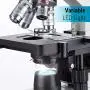 OMAX 40X-2000X LED Binocular Compound Lab Microscope w/ Double Layer Mechanical Stage + Blank Slides, Cover Slips, & Lens Cleaning Paper, M82ES-SC100-LP100