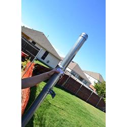 Metal Post Extension - Fence Extender (2 - Pack) 1-7/8 in Dia x 24 in