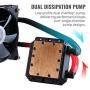 Cooler Master MasterLiquid LC240E RGB Close-Loop AIO CPU Liquid Cooler, 240mm Radiator, Dual Chamber RGB Pump, Dual MF120R RGB Fans, RGB Lighting for AMD Ryzen/Intel LGA1151