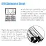DYWISHKEY 160 Pieces 410 Stainless Steel #12 Hex Washer Head Self Drilling Sheet Metal Screws Assortment Kit DYWISHKEY 160 Pieces 410 Stainless Steel #12 Hex Washer Head Self Drilling Sheet Metal Screws Assortment Kit