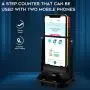 Orzero Steps Counter Accessories Compatible for Pokemon Go Cellphone Pedometer, (USB Cable) (Easy Installation) (Mute Version) (Support 2 Phones) Quick Steps Earning Device- Black